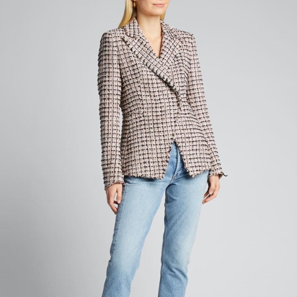 Elie Tahari Jezebel Tweed Blazer - Picture 11 of 12